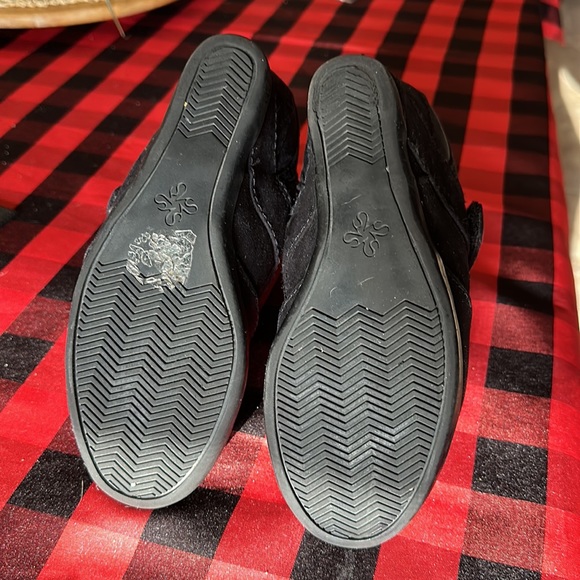 Nylon and suede wedge booties - Picture 6 of 6